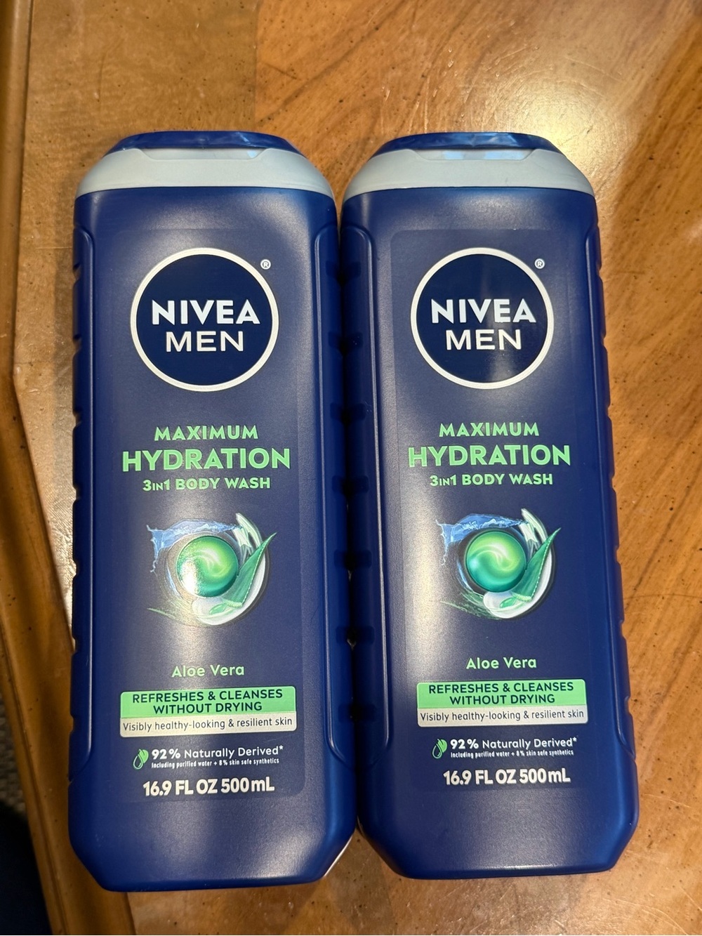 NIVEA MEN Maximum Hydration 3-in-1 Body Wash - Blue (Aloe Vera)